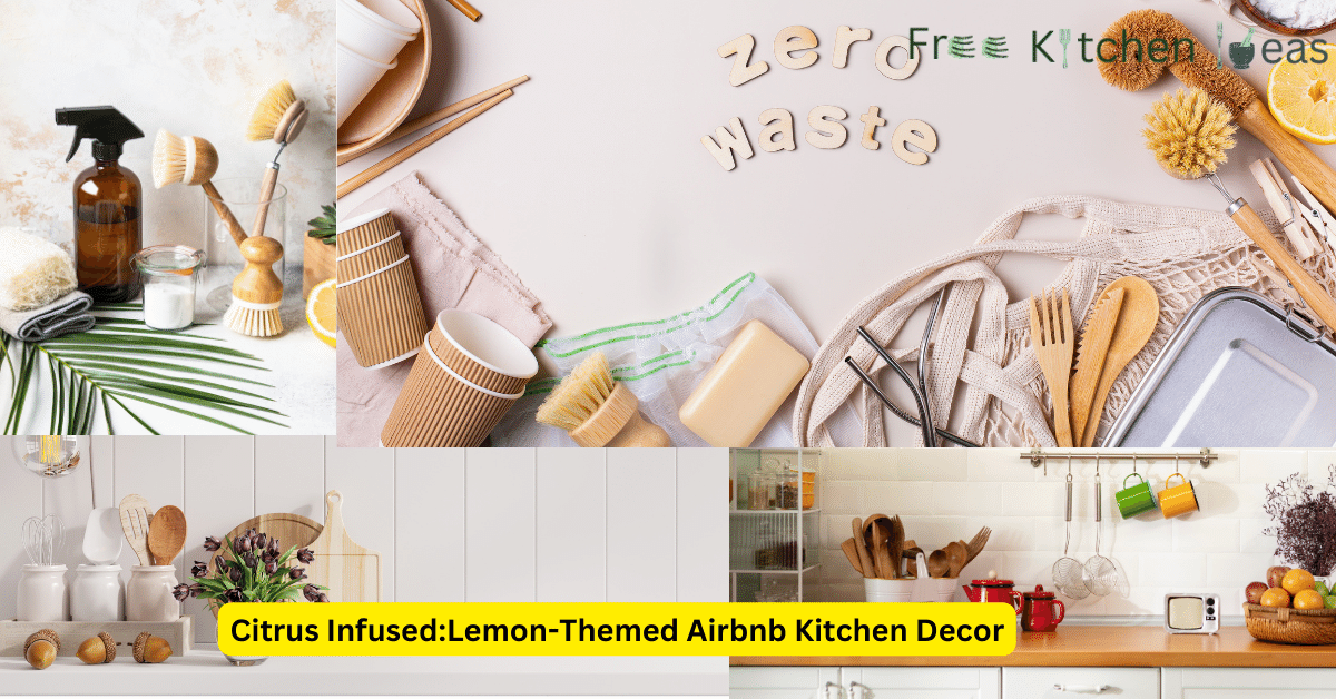 Lemon-Themed Airbnb Kitchen Decor