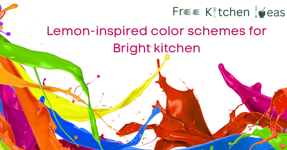 lemon-inspired color schemes for bright kitchen