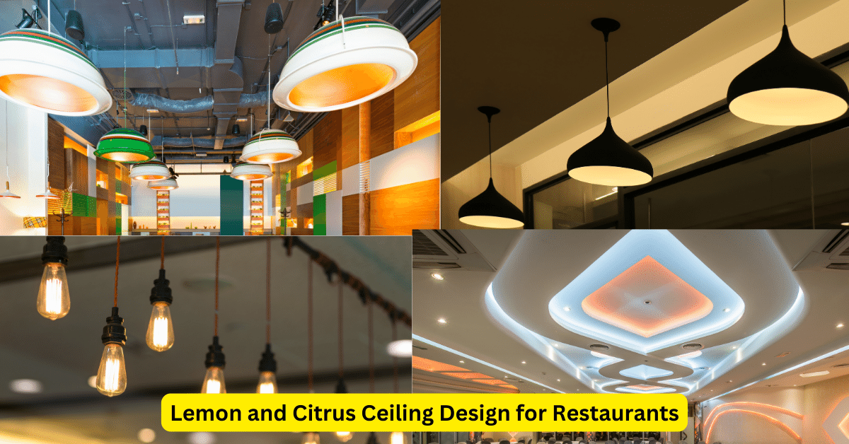 Lemon and Citrus Ceiling Design for Restaurants